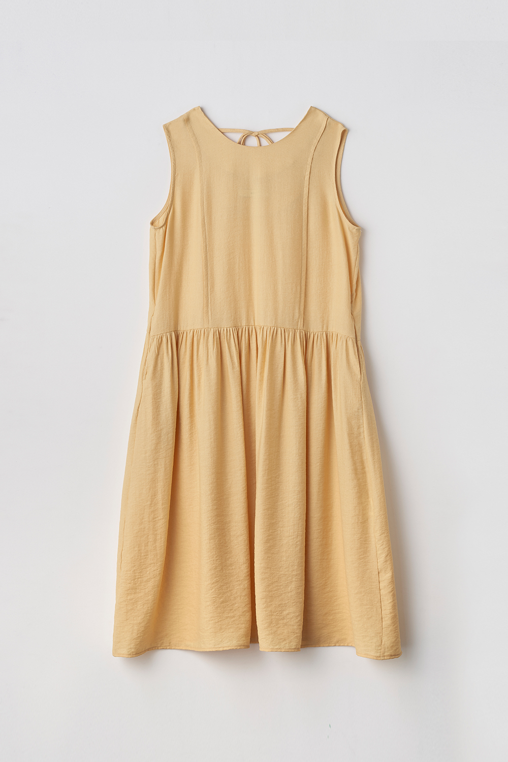 Sleeveless Shirring Dress_YL