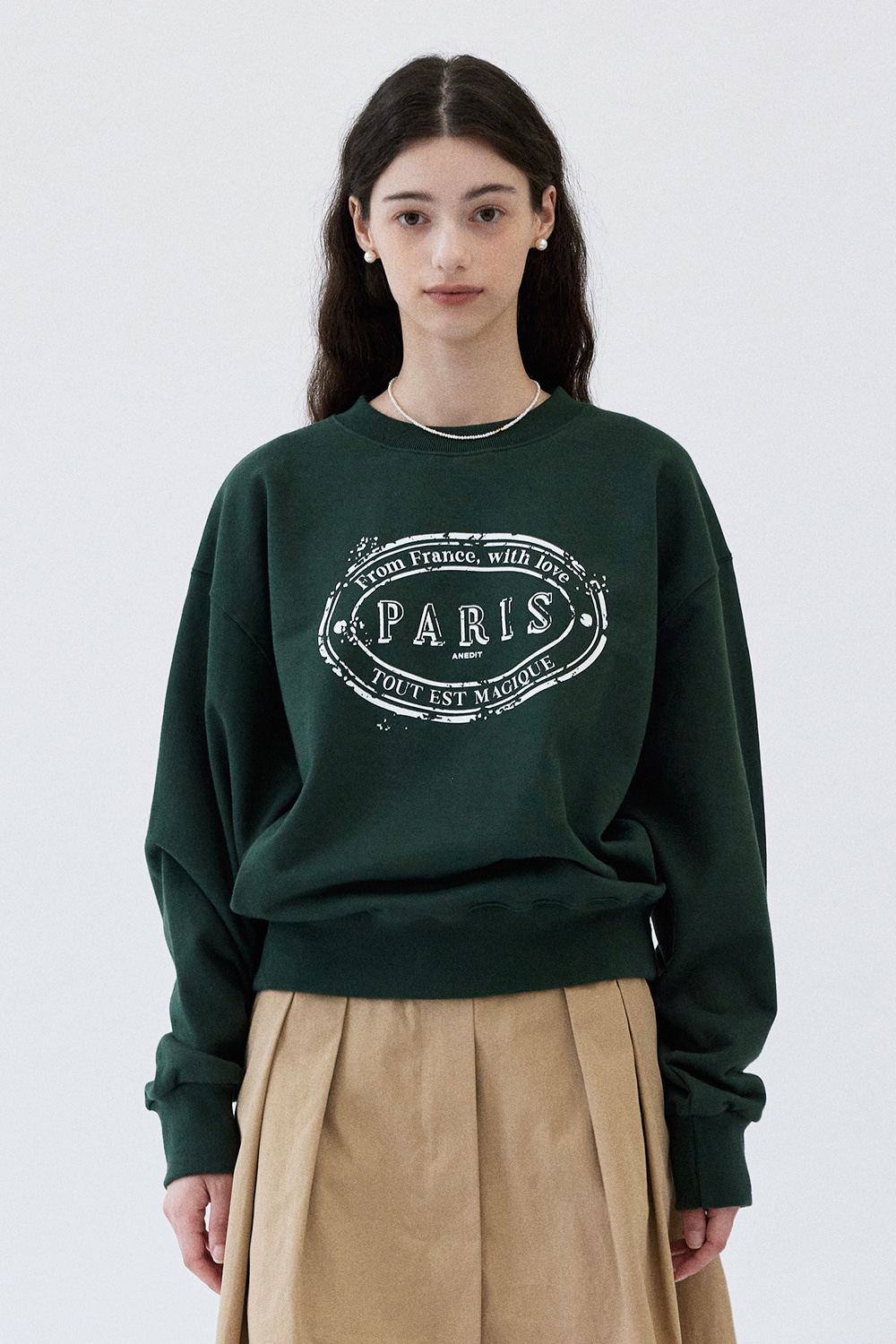 Paris Vintage Sweatshirt_Bristish Green