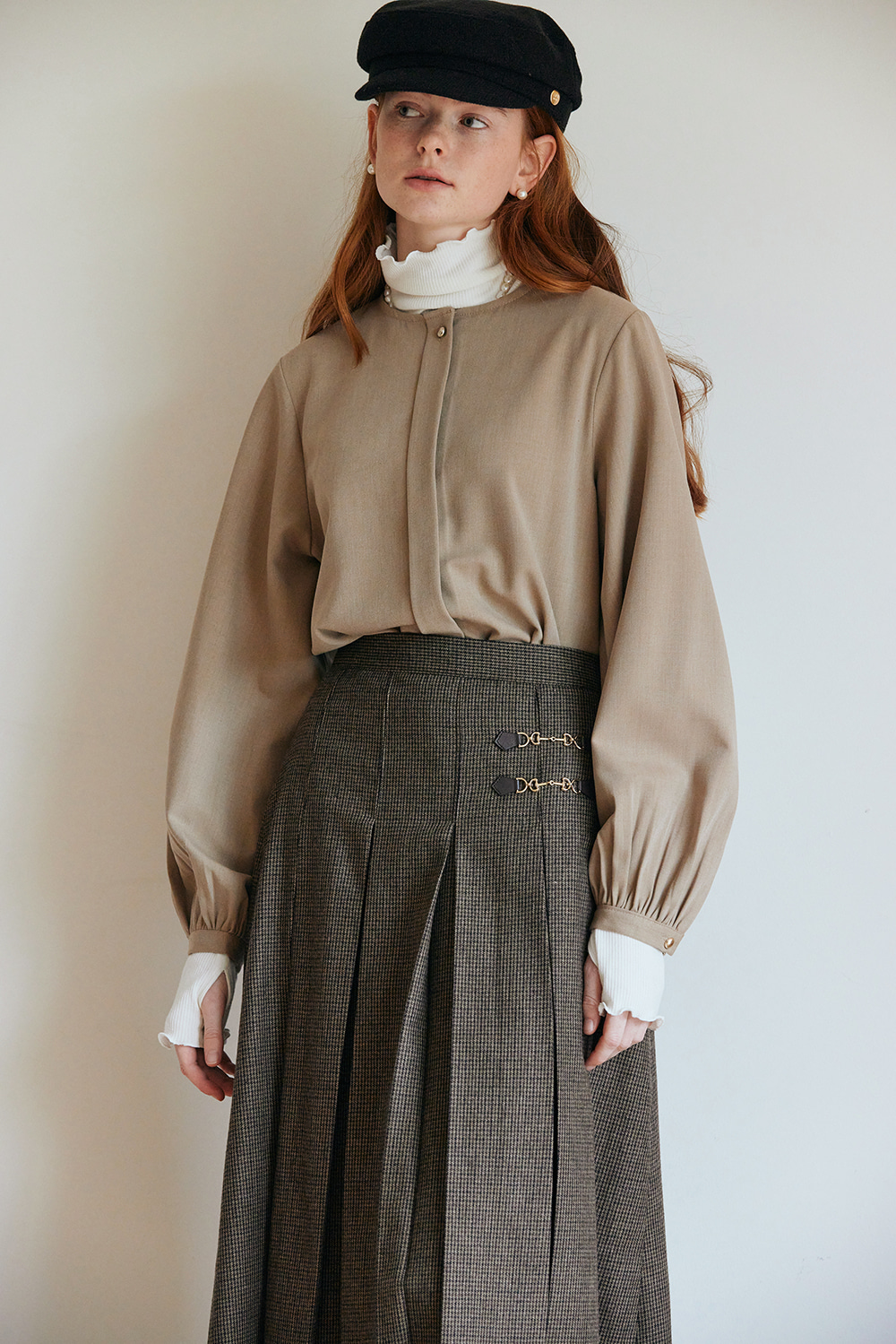 Button Wool Blouse_BE